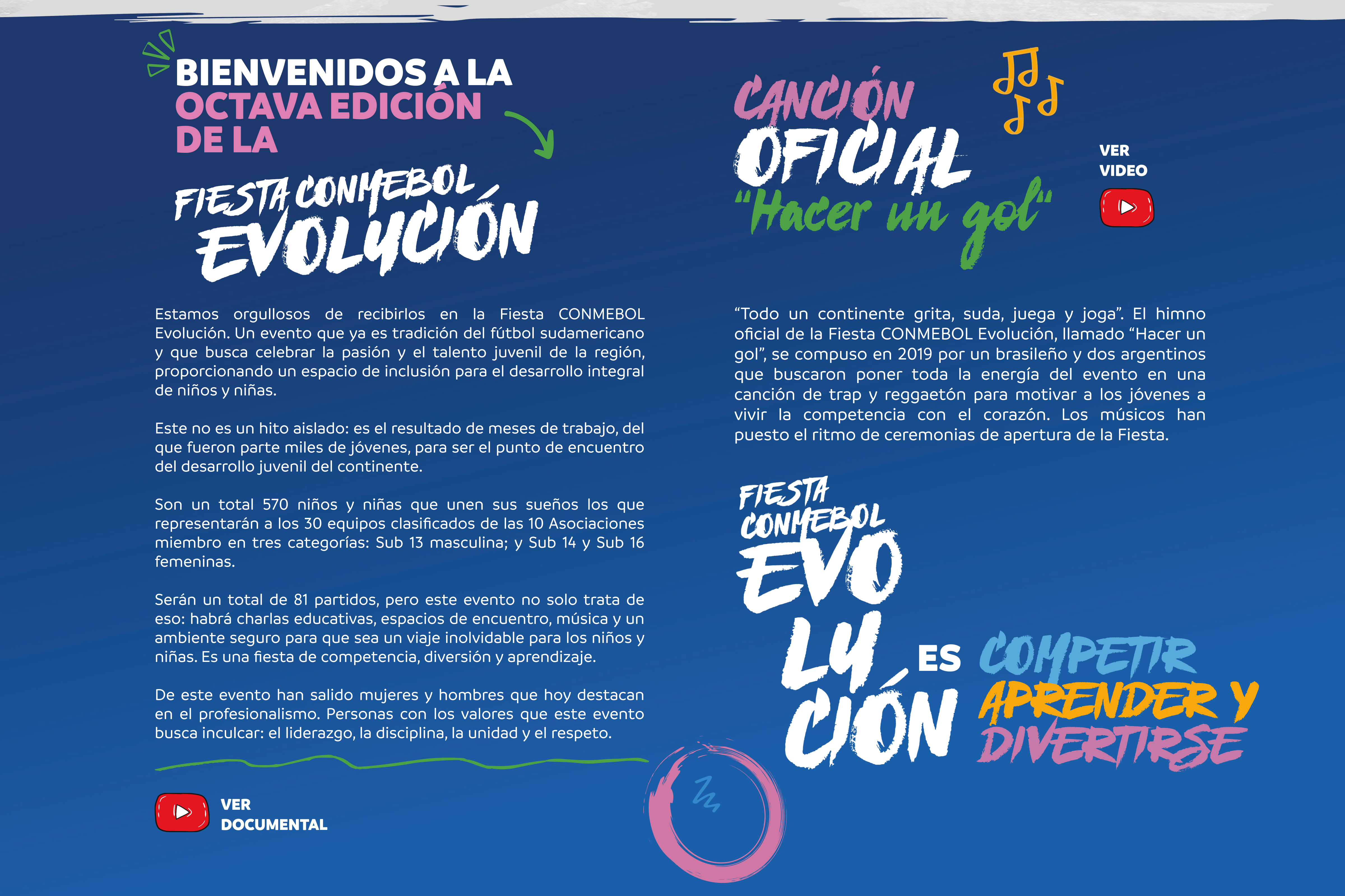 Bienvenidos y canción oficial