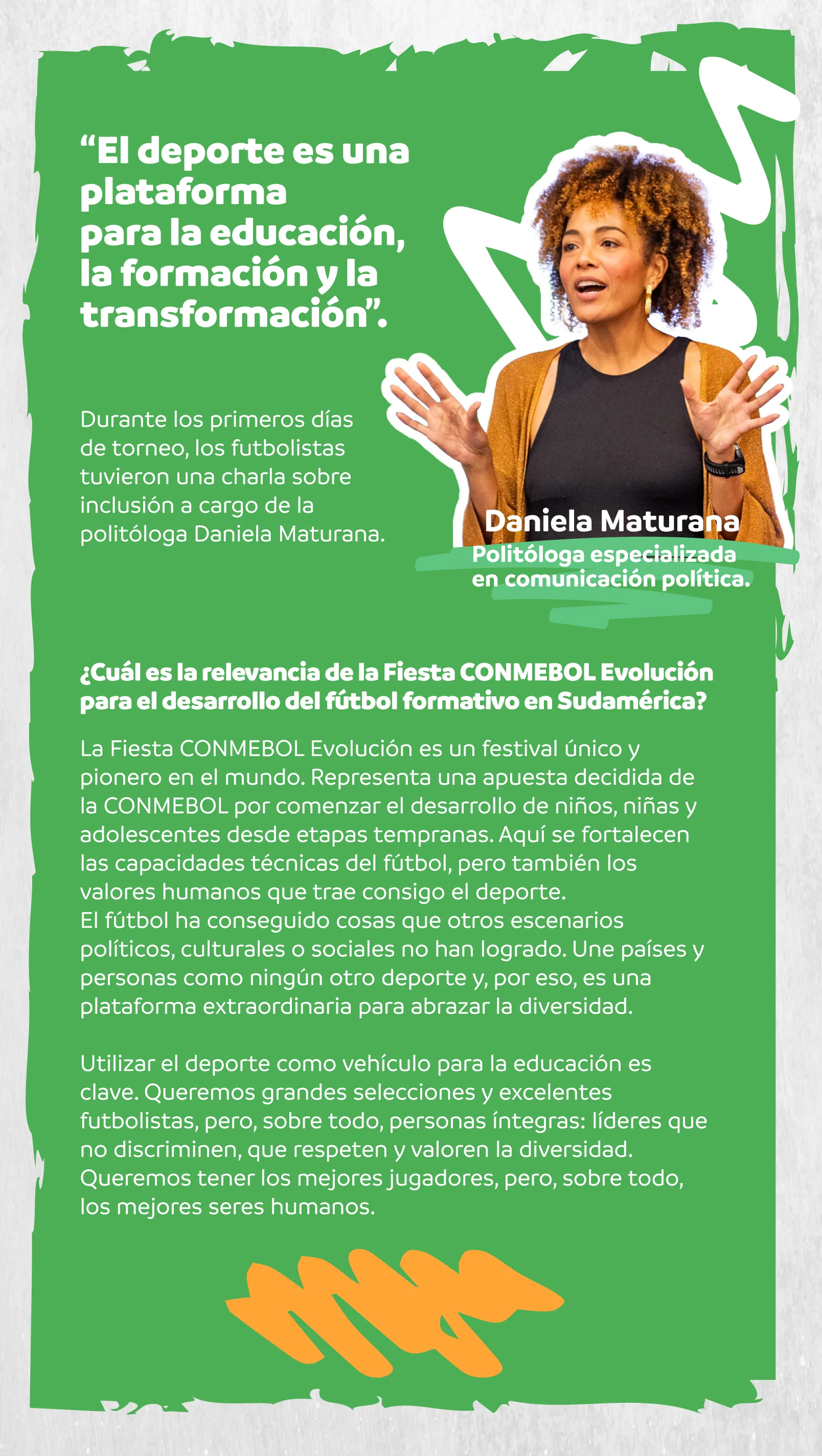 Daniela Maturana — El deporte como plataforma para la educación y la transformación