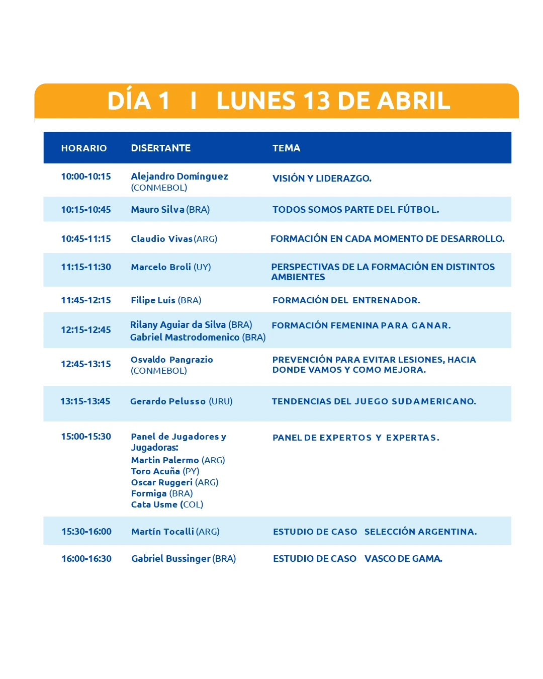 Agenda Día 1