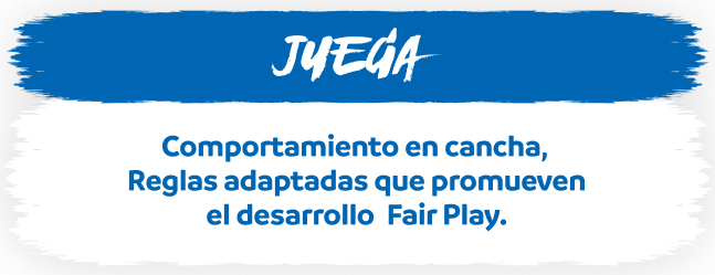 JUEGA · Comportamiento en cancha