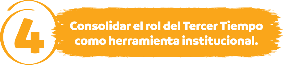 4 — Consolidar el rol del Tercer Tiempo como herramienta institucional