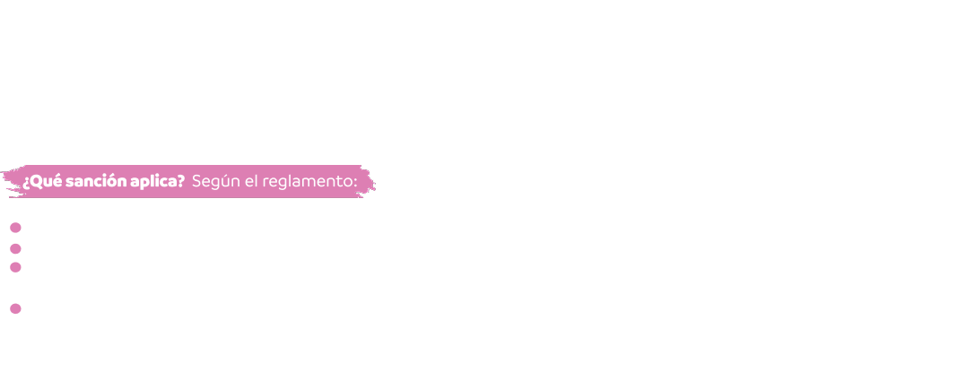 ¿Qué sanción aplica? Según el reglamento: Expulsión temporal del campo de juego. Duración máxima 10 minutos. Esta tarjeta permitirá al árbitro sancionar temporalmente.