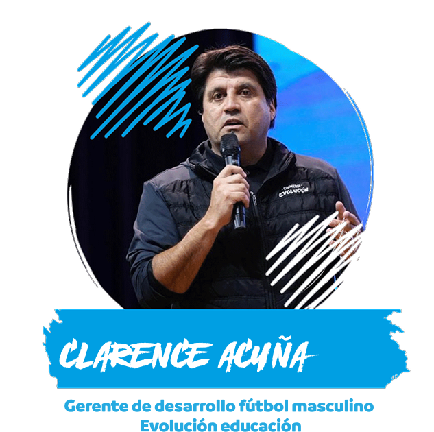 CLARENCE ACUÑA, Gerente de desarrollo fútbol masculino, Evolución educación
