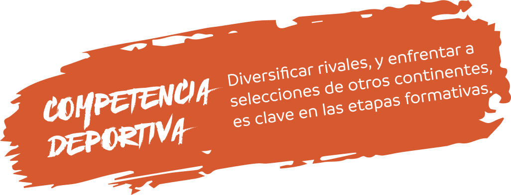 COMPETENCIA DEPORTIVA — Diversificar rivales, y enfrentar a selecciones de otros continentes, es clave en las etapas formativas.